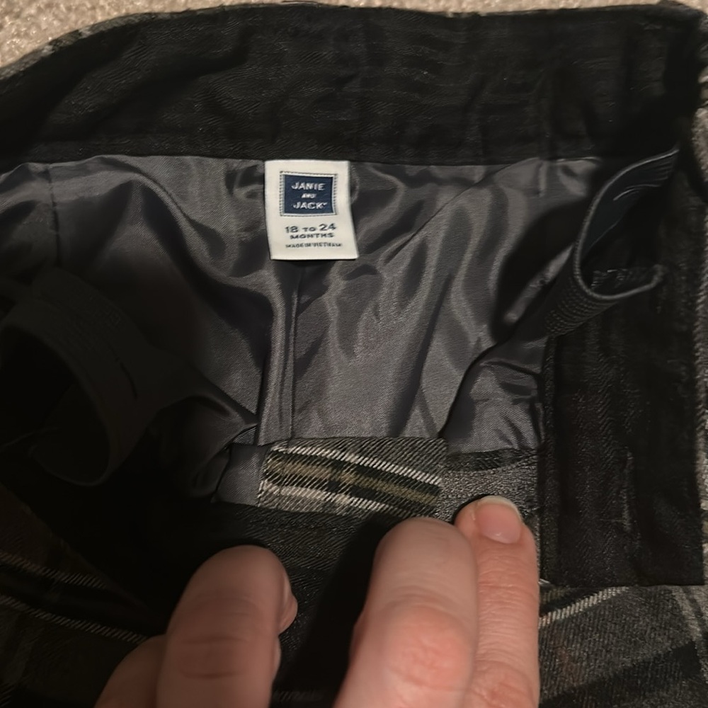 Janie and Jack Plaid Tartan Trouser Boy Pants - Picture 7 of 7